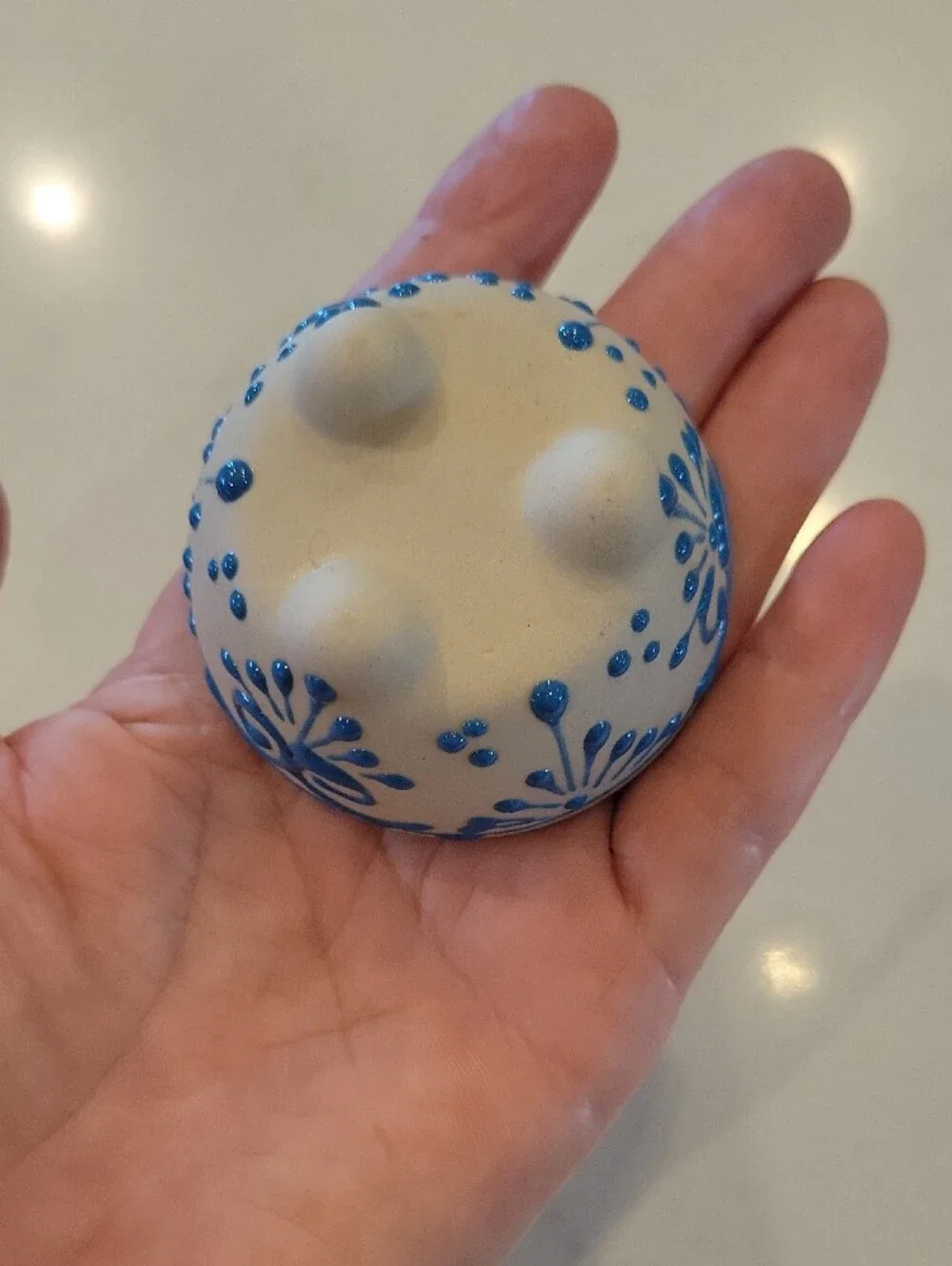 Salt Cellar Prep Bowl with Decorative Exterior
